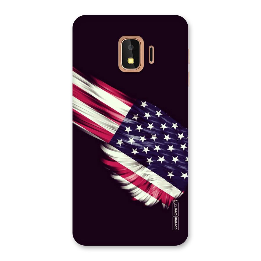 Red And White Stripes Stars Back Case for Galaxy J2 Core
