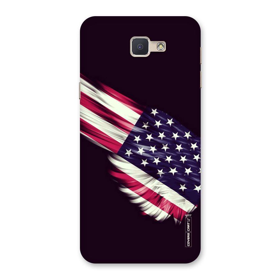 Red And White Stripes Stars Back Case for Galaxy J5 Prime