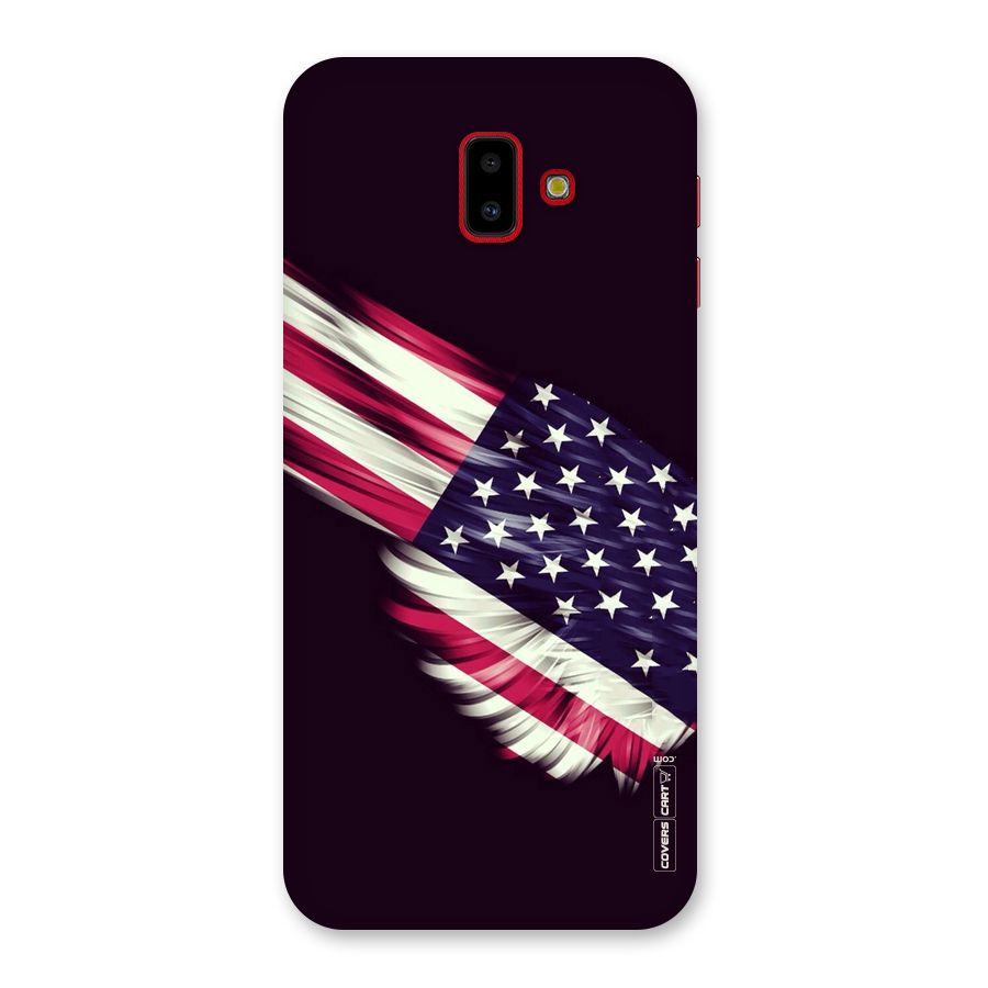 Red And White Stripes Stars Back Case for Galaxy J6 Plus