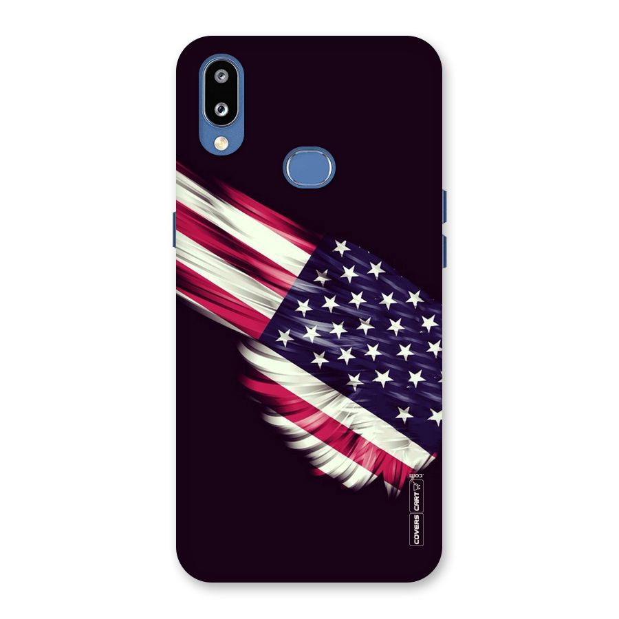 Red And White Stripes Stars Back Case for Galaxy M01s