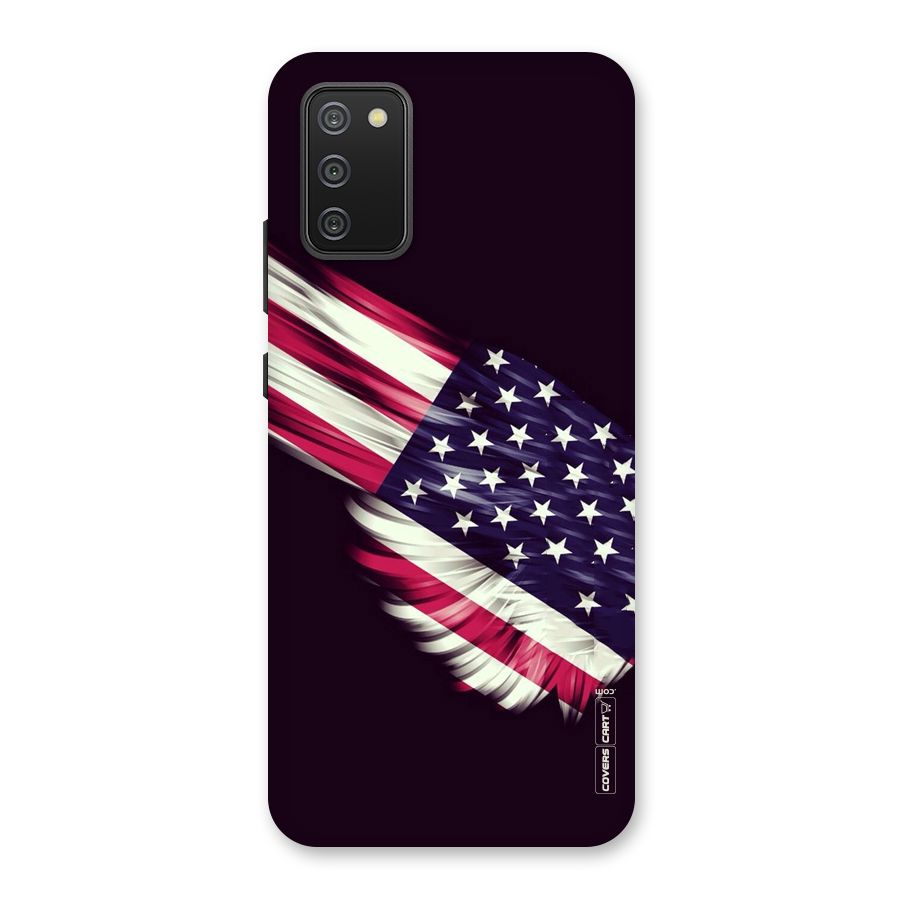 Red And White Stripes Stars Back Case for Galaxy M02s