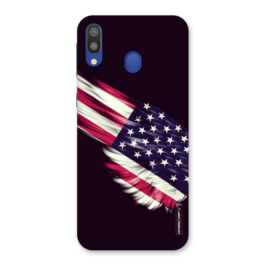 Red And White Stripes Stars Back Case for Galaxy M20