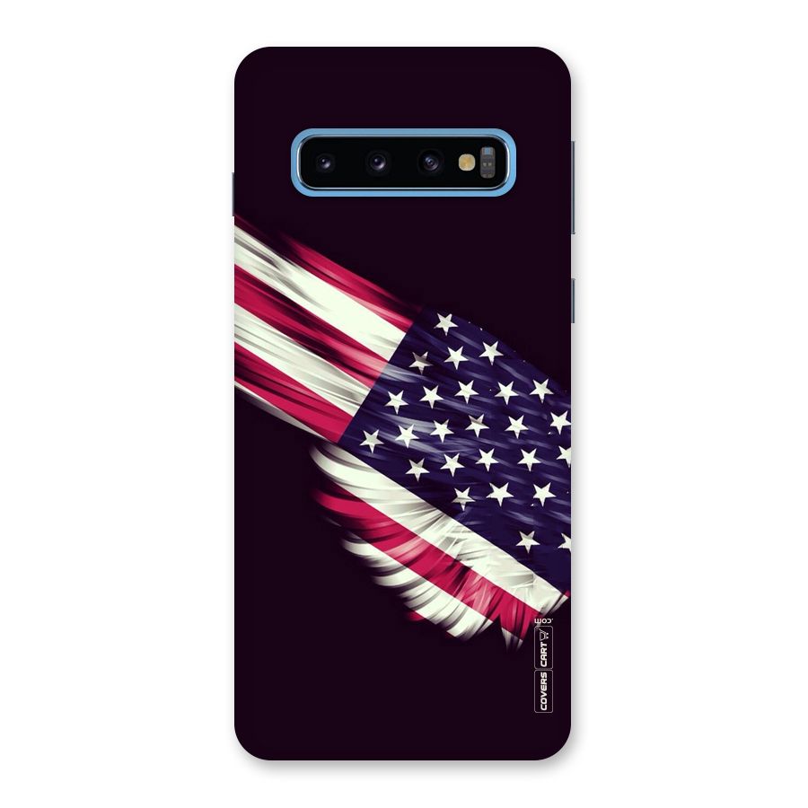 Red And White Stripes Stars Back Case for Galaxy S10