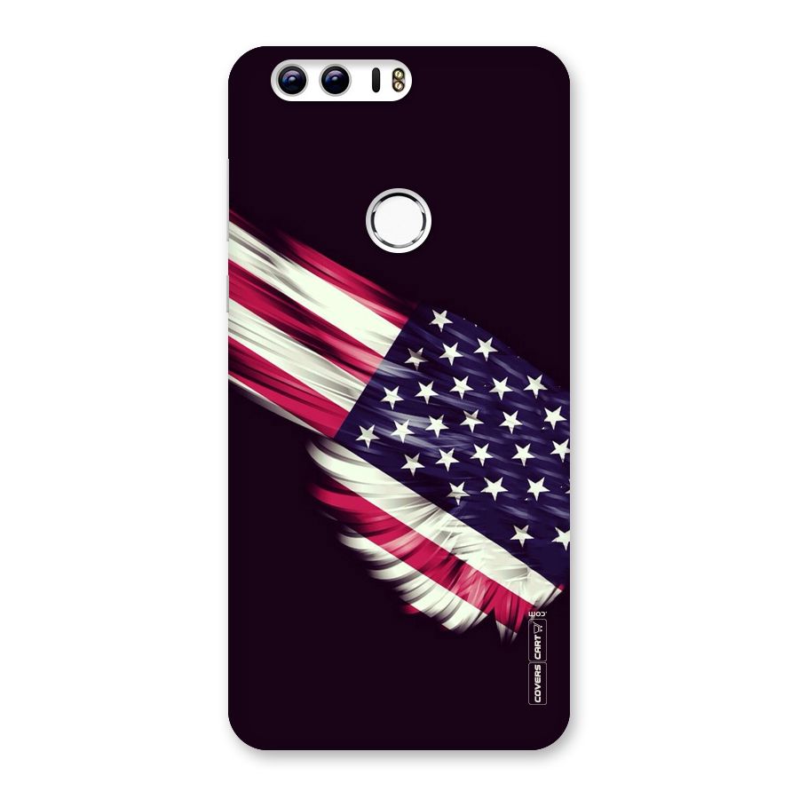 Red And White Stripes Stars Back Case for Honor 8