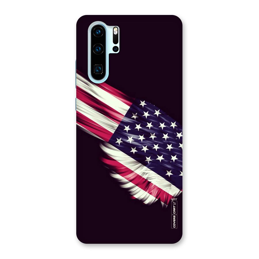 Red And White Stripes Stars Back Case for Huawei P30 Pro