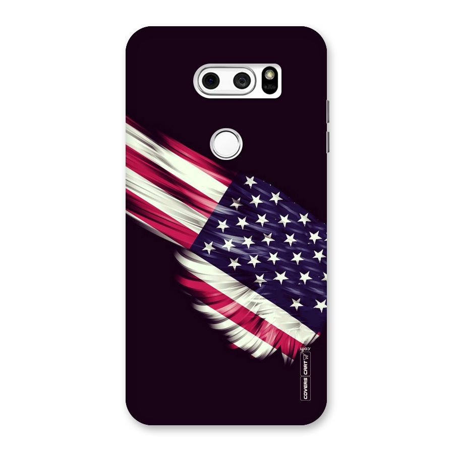 Red And White Stripes Stars Back Case for LG V30