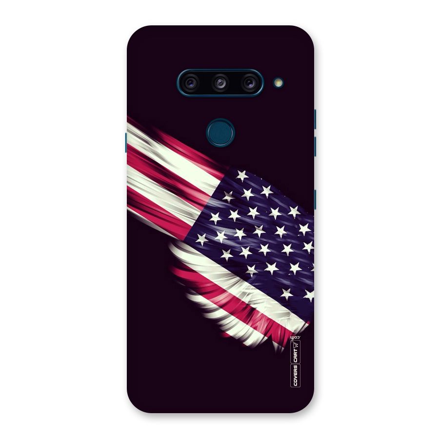 Red And White Stripes Stars Back Case for LG  V40 ThinQ