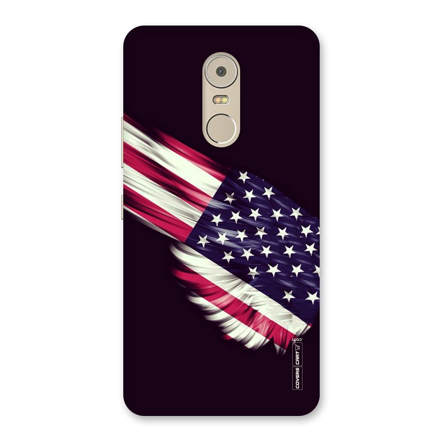 Red And White Stripes Stars Back Case for Lenovo K6 Note