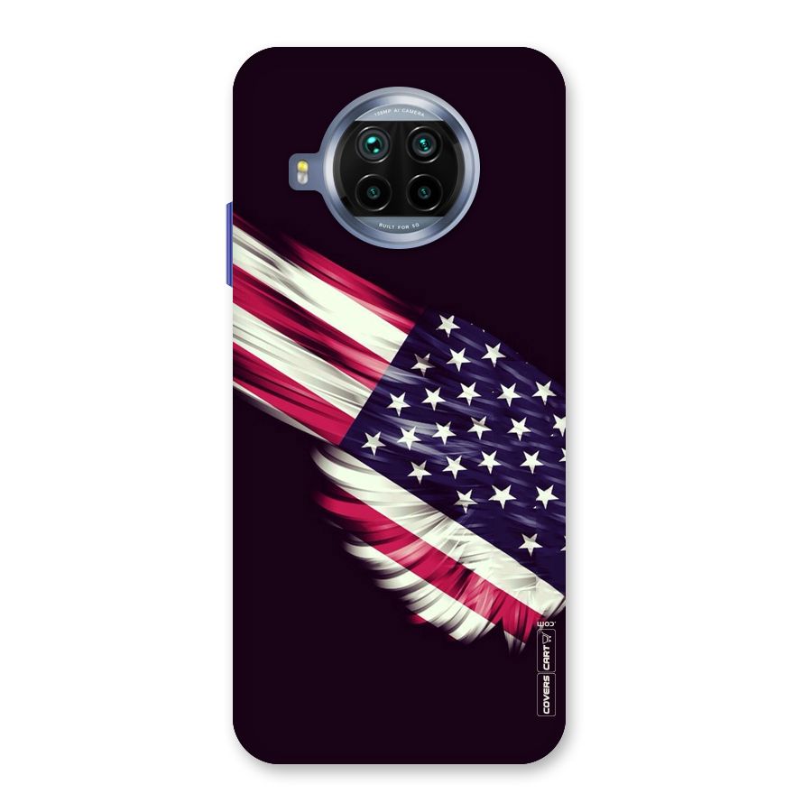 Red And White Stripes Stars Back Case for Mi 10i