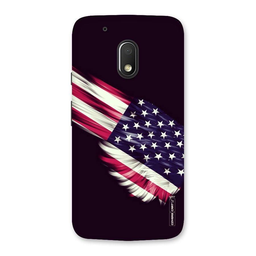 Red And White Stripes Stars Back Case for Moto G4 Play