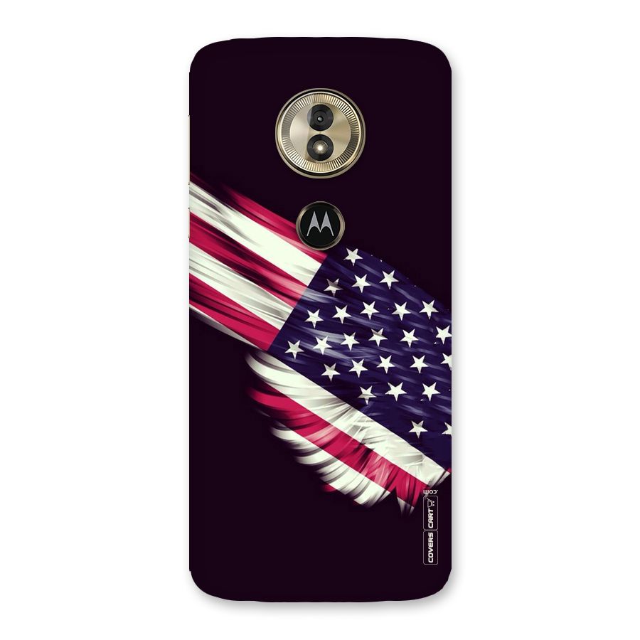 Red And White Stripes Stars Back Case for Moto G6 Play