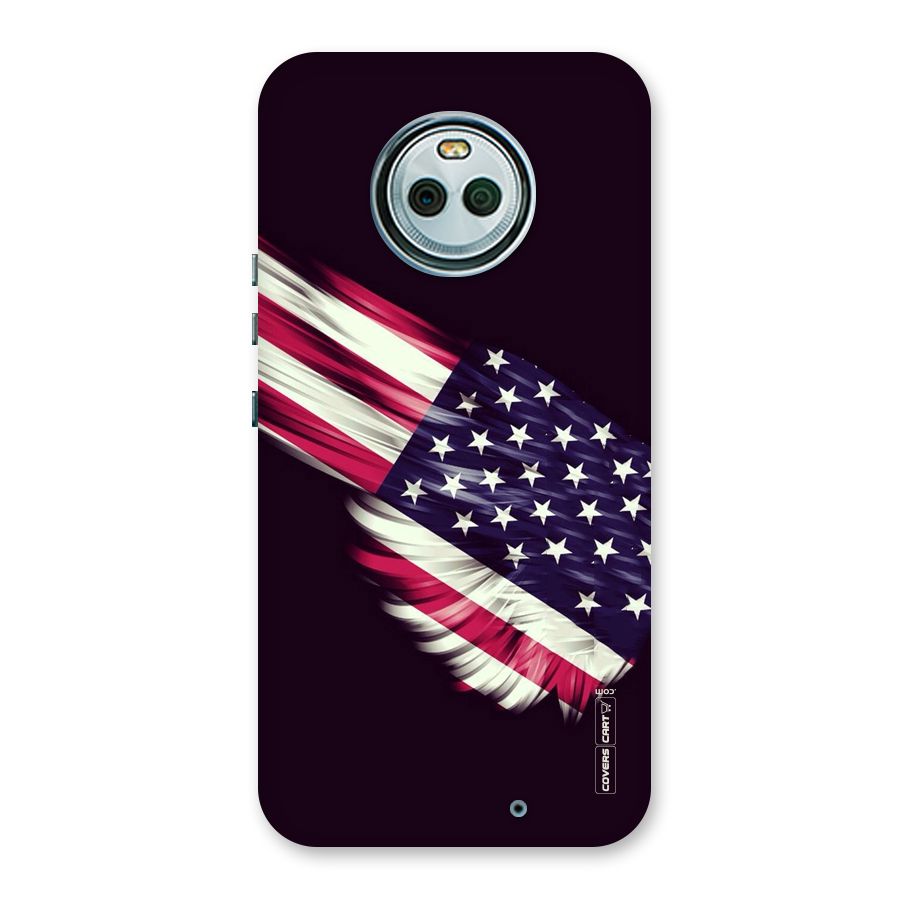 Red And White Stripes Stars Back Case for Moto X4
