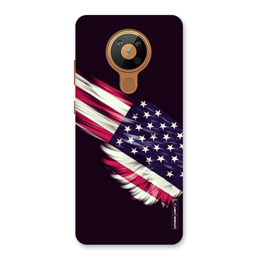 Red And White Stripes Stars Back Case for Nokia 5.3