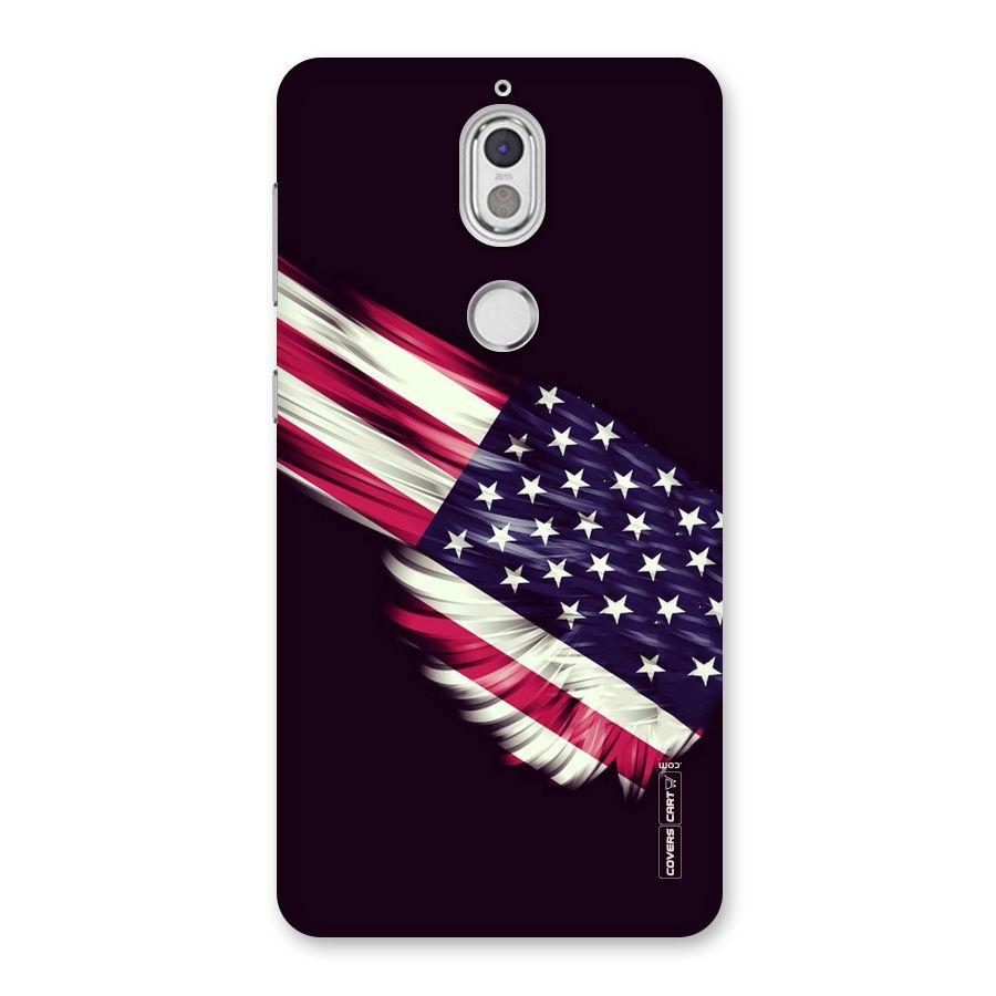 Red And White Stripes Stars Back Case for Nokia 7
