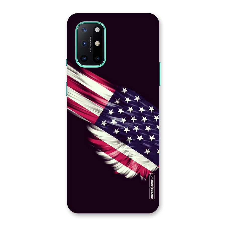 Red And White Stripes Stars Back Case for OnePlus 8T