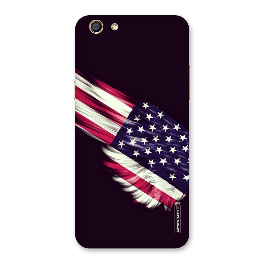 Red And White Stripes Stars Back Case for Oppo F3