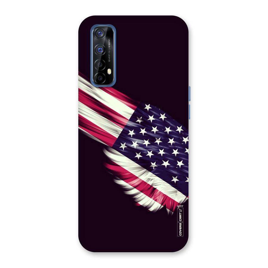 Red And White Stripes Stars Back Case for Realme Narzo 20 Pro