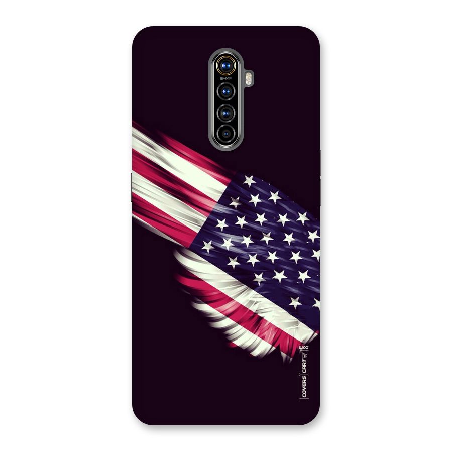 Red And White Stripes Stars Back Case for Realme X2 Pro