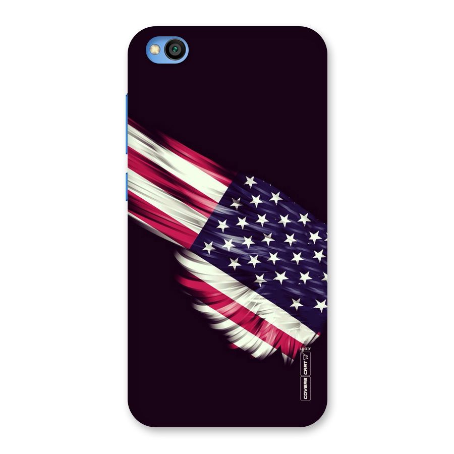 Red And White Stripes Stars Back Case for Redmi Go