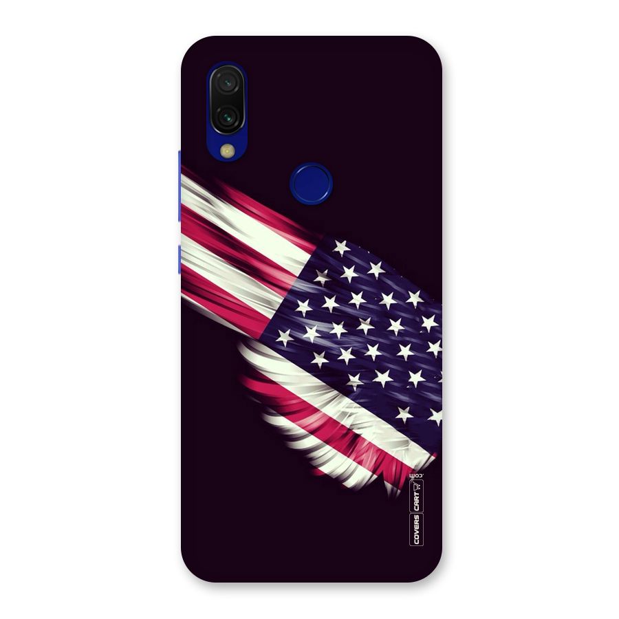 Red And White Stripes Stars Back Case for Redmi Y3