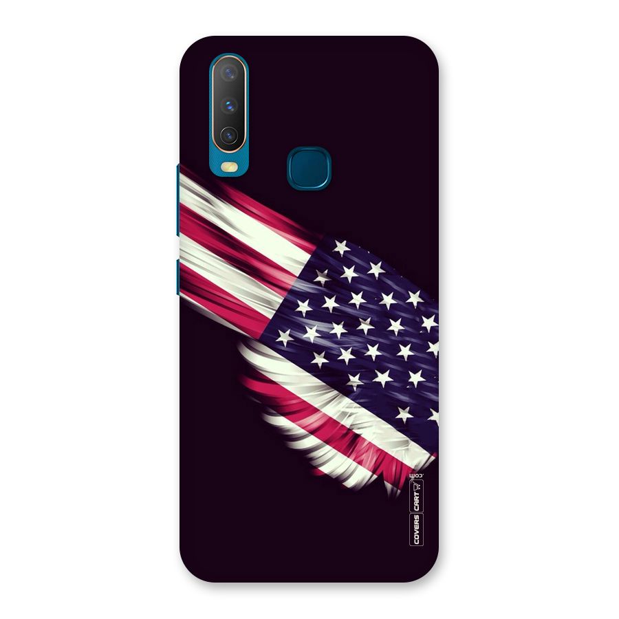 Red And White Stripes Stars Back Case for Vivo U10