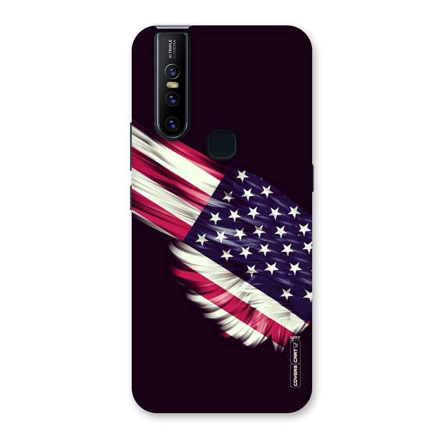Red And White Stripes Stars Back Case for Vivo V15