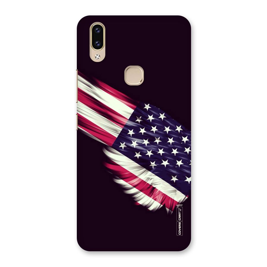 Red And White Stripes Stars Back Case for Vivo V9 Youth