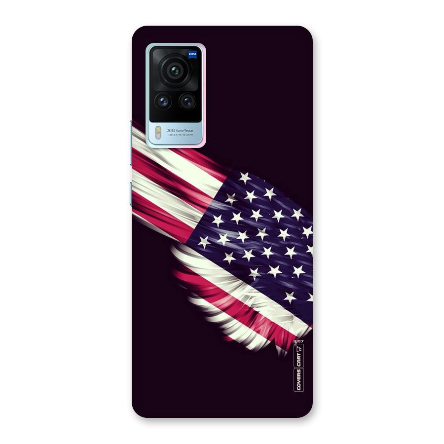 Red And White Stripes Stars Back Case for Vivo X60 Pro