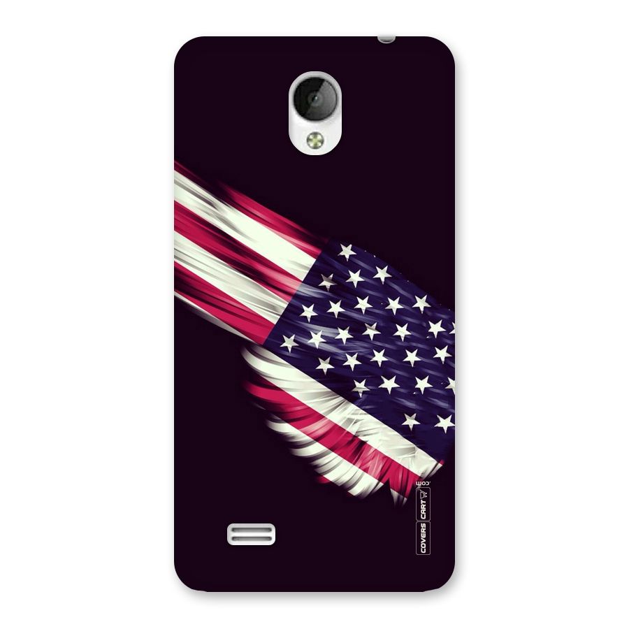 Red And White Stripes Stars Back Case for Vivo Y21
