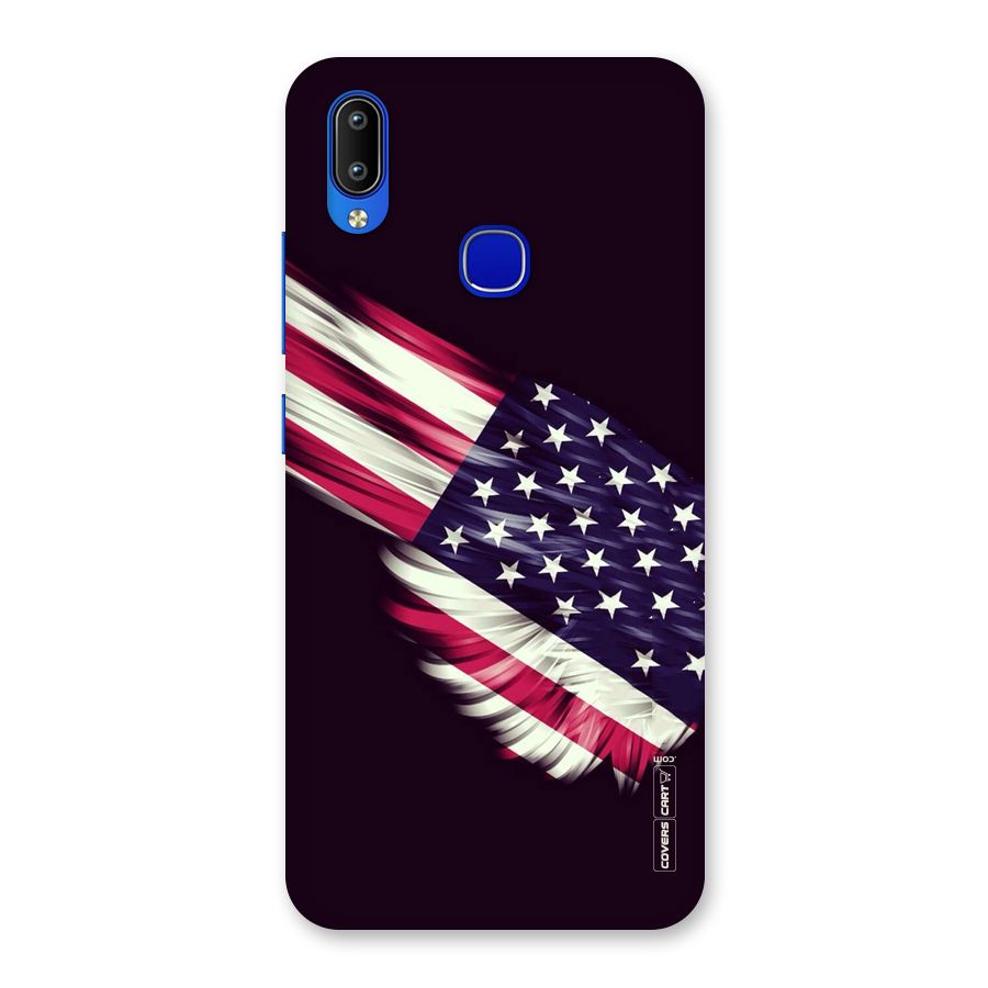 Red And White Stripes Stars Back Case for Vivo Y91