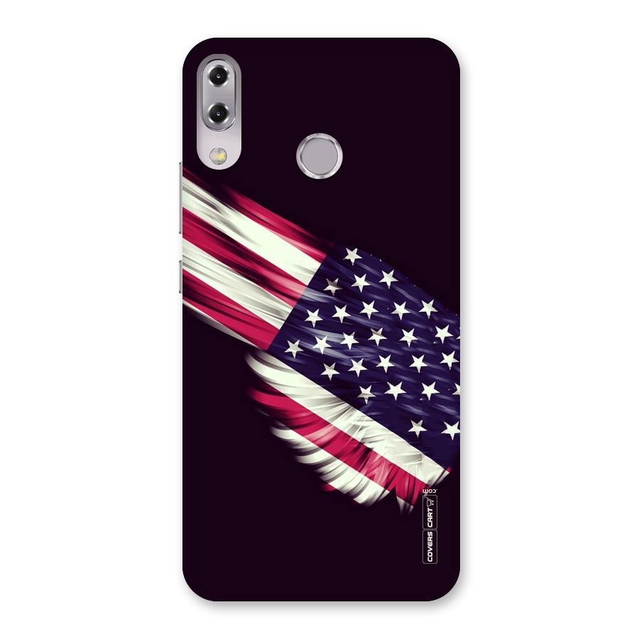 Red And White Stripes Stars Back Case for Zenfone 5Z