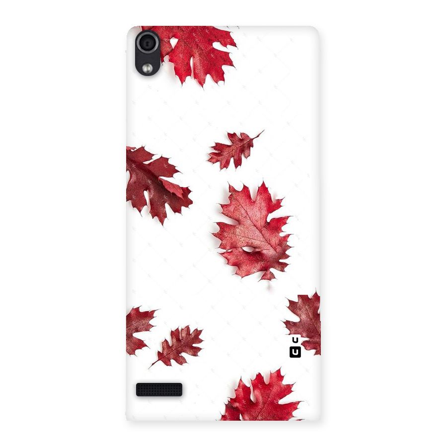Red Appealing Autumn Leaves Back Case for Ascend P6