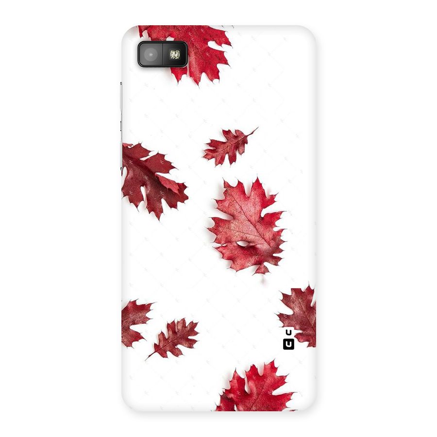 Red Appealing Autumn Leaves Back Case for Blackberry Z10