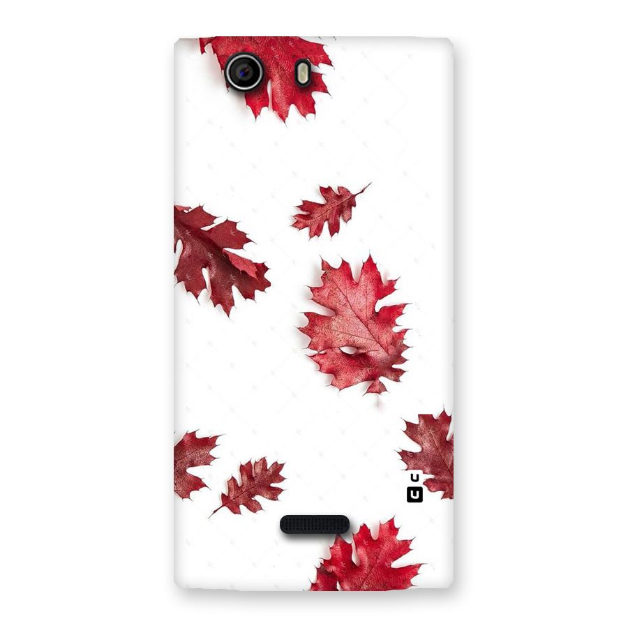 Red Appealing Autumn Leaves Back Case for Canvas Nitro 2 E311
