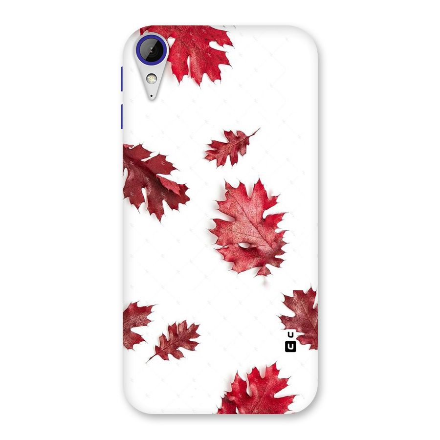 Red Appealing Autumn Leaves Back Case for Desire 830