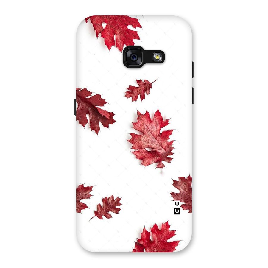 Red Appealing Autumn Leaves Back Case for Galaxy A3 (2017)