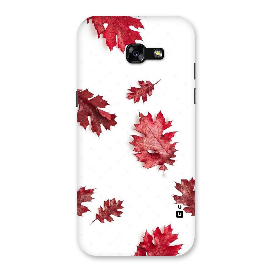 Red Appealing Autumn Leaves Back Case for Galaxy A5 2017