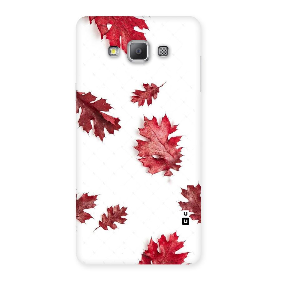 Red Appealing Autumn Leaves Back Case for Galaxy A7