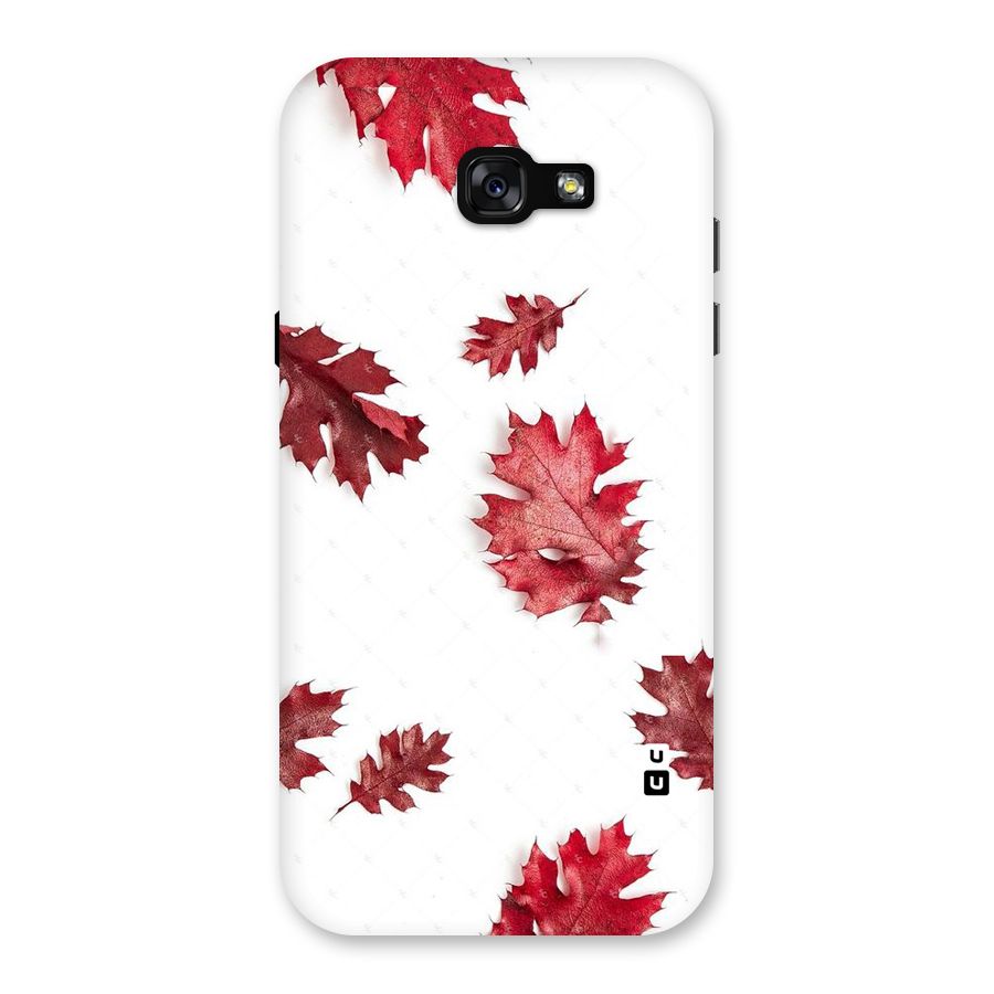 Red Appealing Autumn Leaves Back Case for Galaxy A7 (2017)