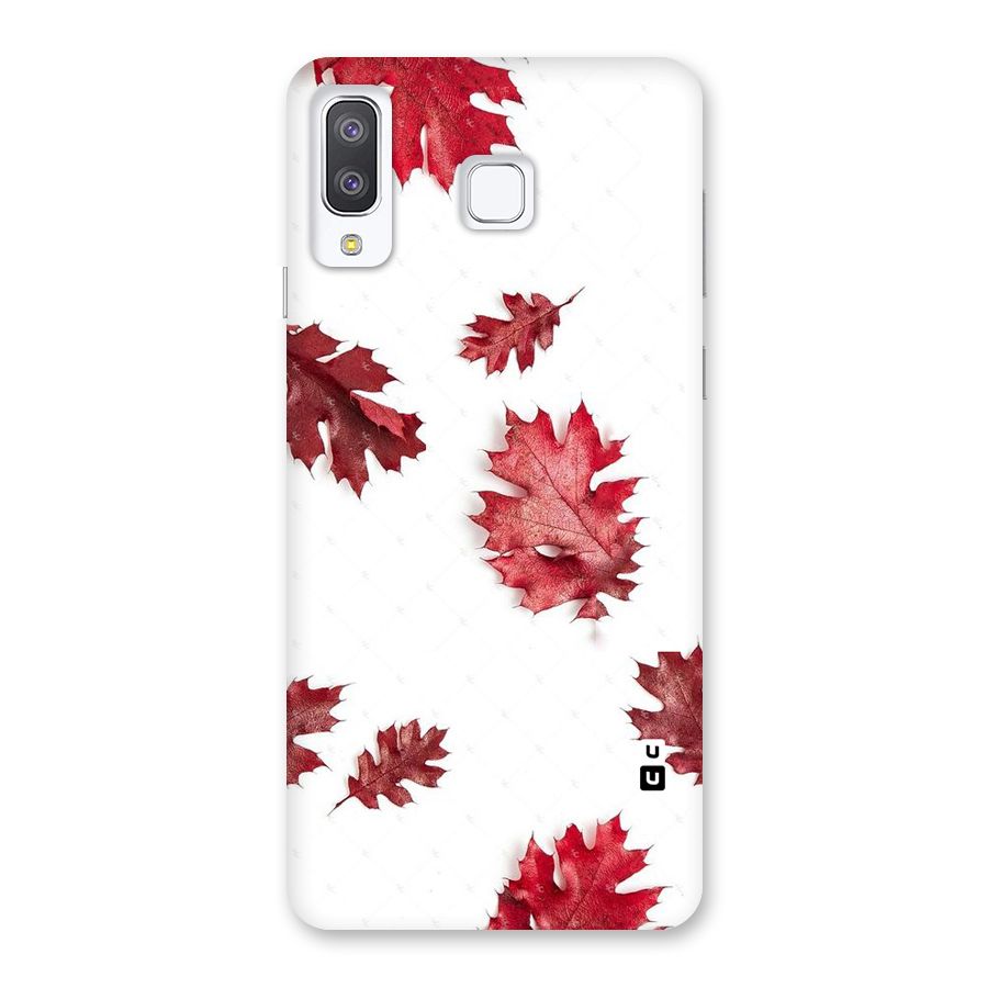 Red Appealing Autumn Leaves Back Case for Galaxy A8 Star