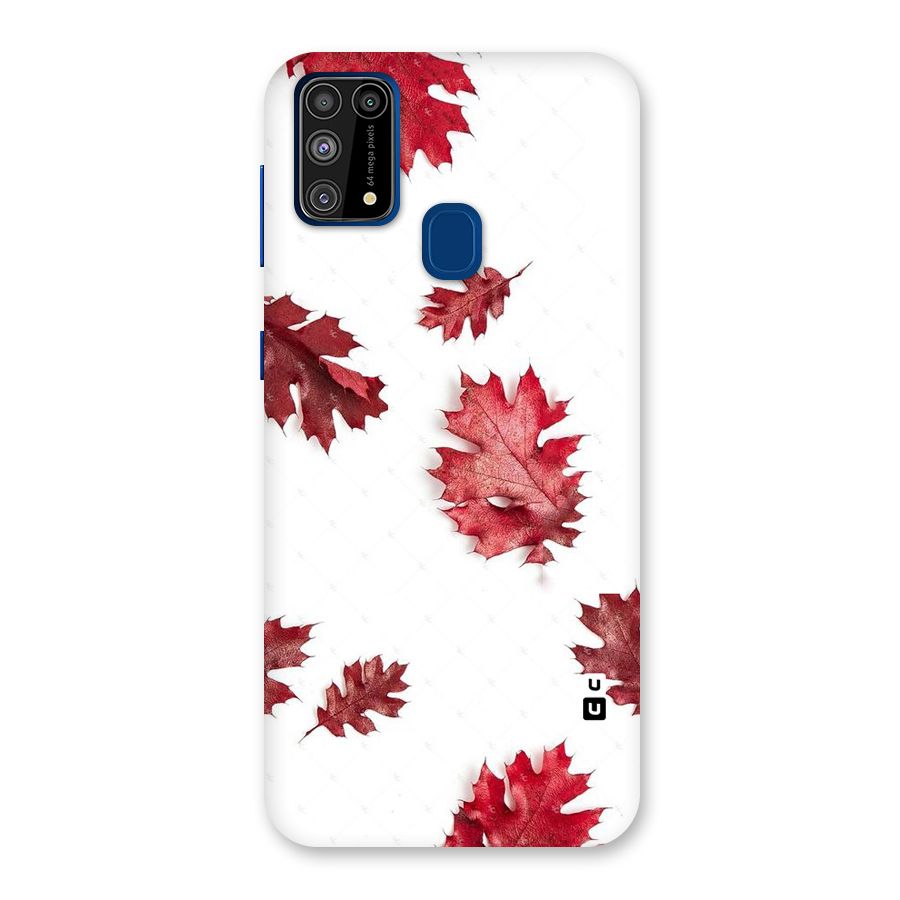 Red Appealing Autumn Leaves Back Case for Galaxy F41