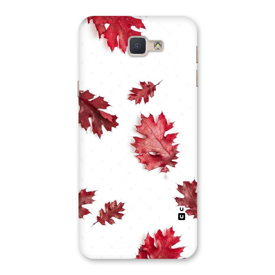 Red Appealing Autumn Leaves Back Case for Galaxy J5 Prime