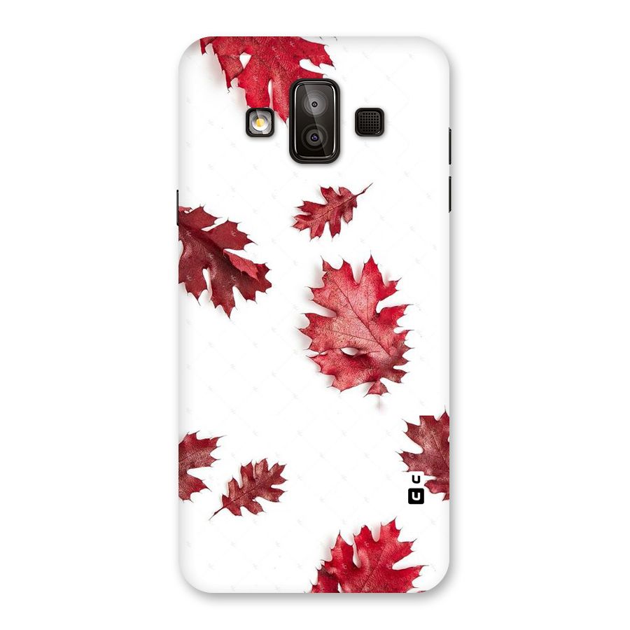 Red Appealing Autumn Leaves Back Case for Galaxy J7 Duo