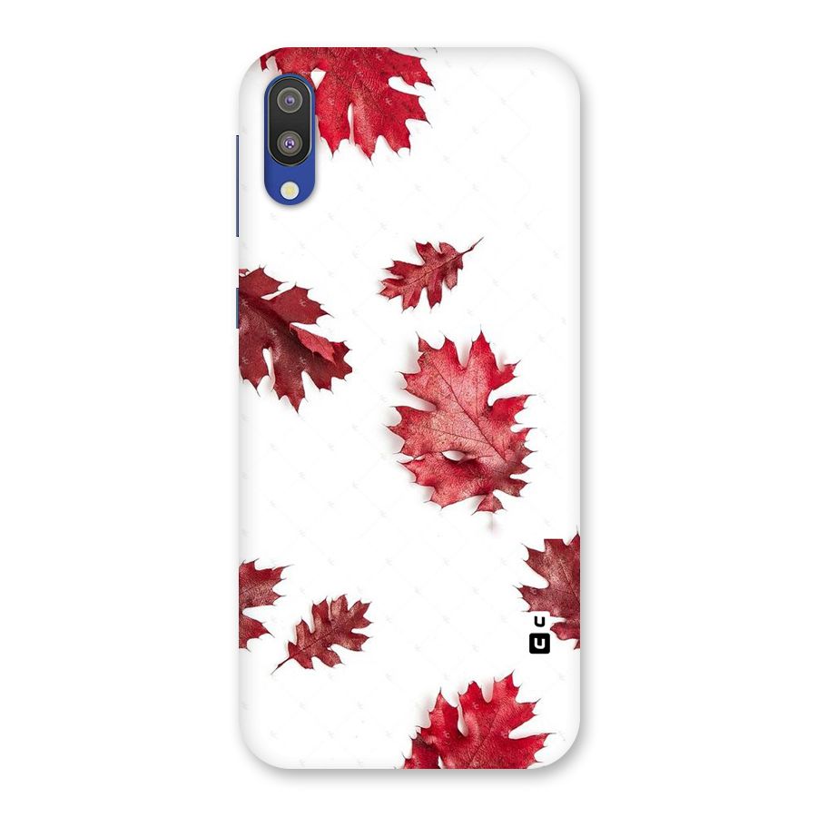 Red Appealing Autumn Leaves Back Case for Galaxy M10