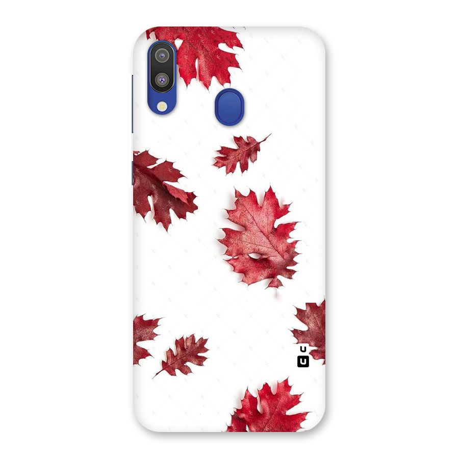 Red Appealing Autumn Leaves Back Case for Galaxy M20