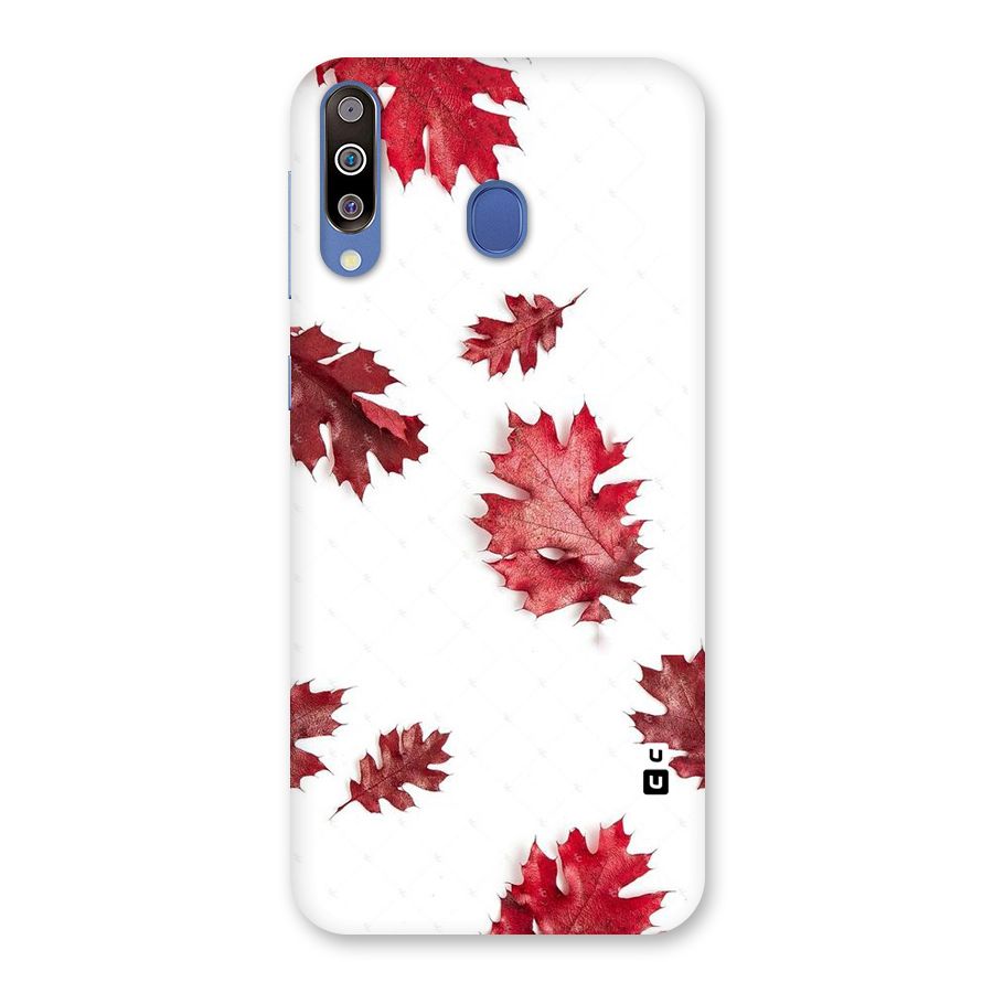 Red Appealing Autumn Leaves Back Case for Galaxy M30