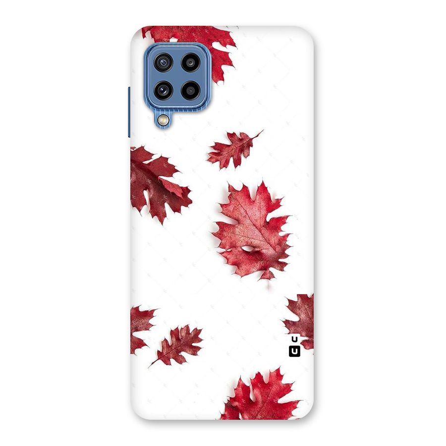 Red Appealing Autumn Leaves Back Case for Galaxy M32