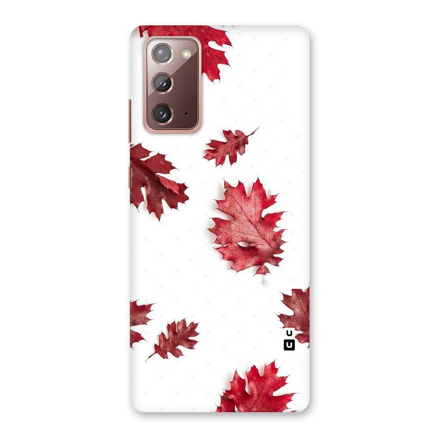 Red Appealing Autumn Leaves Back Case for Galaxy Note 20