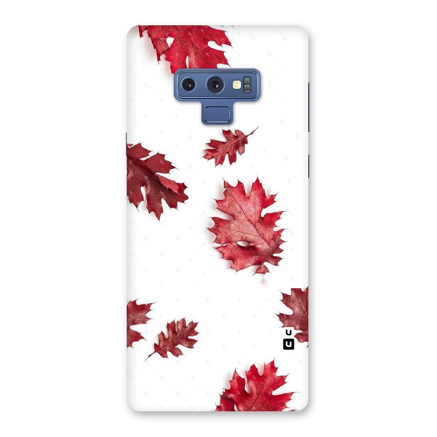 Red Appealing Autumn Leaves Back Case for Galaxy Note 9