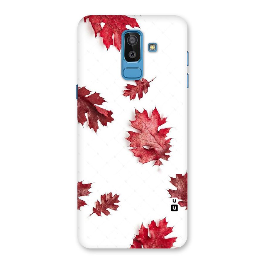 Red Appealing Autumn Leaves Back Case for Galaxy On8 (2018)